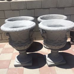 New Flower Pots Made Out Cement Perfect Gift For Any Occasion 