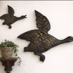 Vintage Iron Wall Decor of Flying Geese
