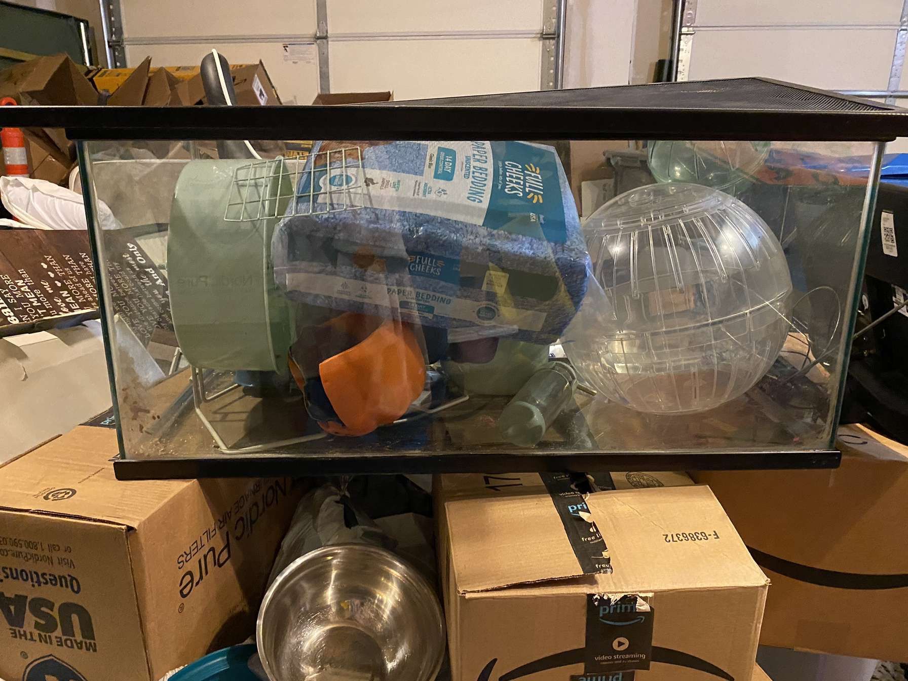 Hamster tank+setup for hamster