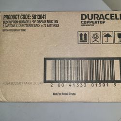 Duracell Alkaline Batteries "Size D"