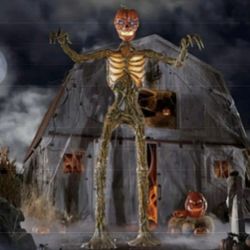 New In Box! 12 Foot Inferno Pumpkin Skeleton!
