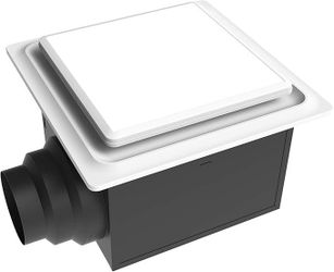 ABF110 L5 W ABF110L5 Ceiling Mount 110 CFM Quiet Bathroom Ventilation Fan w/LED Light/Nightlight, Energy Star Certified, White