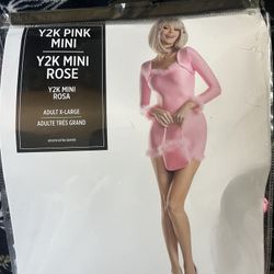 Y2K PINK MINI ROSA Halloween Costume ADULT  X-L Which Fits A LARGE 