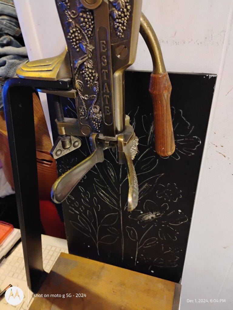 Antique Wine Bottle Opener