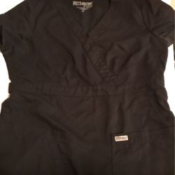 Black Medium Scrub Top 
