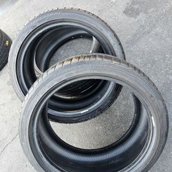 I Am Selling This Two Pcs Of Tires BRIDGESTONE POTENZA RE050A RFT 225/40/18" 80%