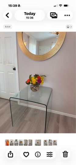 Glass Table , from Living Space, excellent condition.