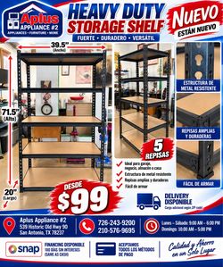 Heavy Duty 5-Tier Metal Storage Shelf