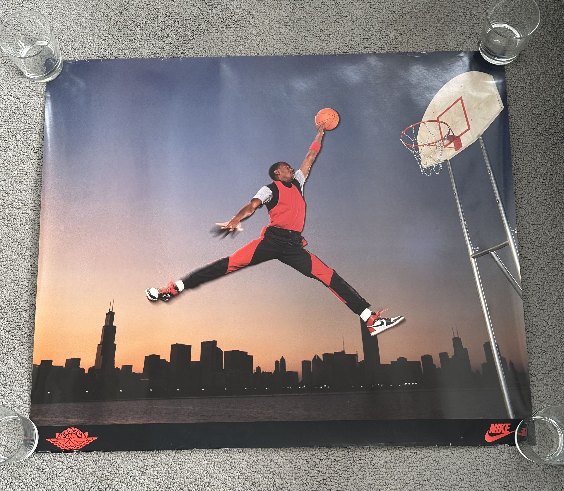 Rare Vintage Nike Full Sized Poster Collection Includes Michael Jordan & More