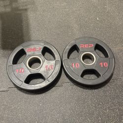 10lb REP rubber coated Olympic plates