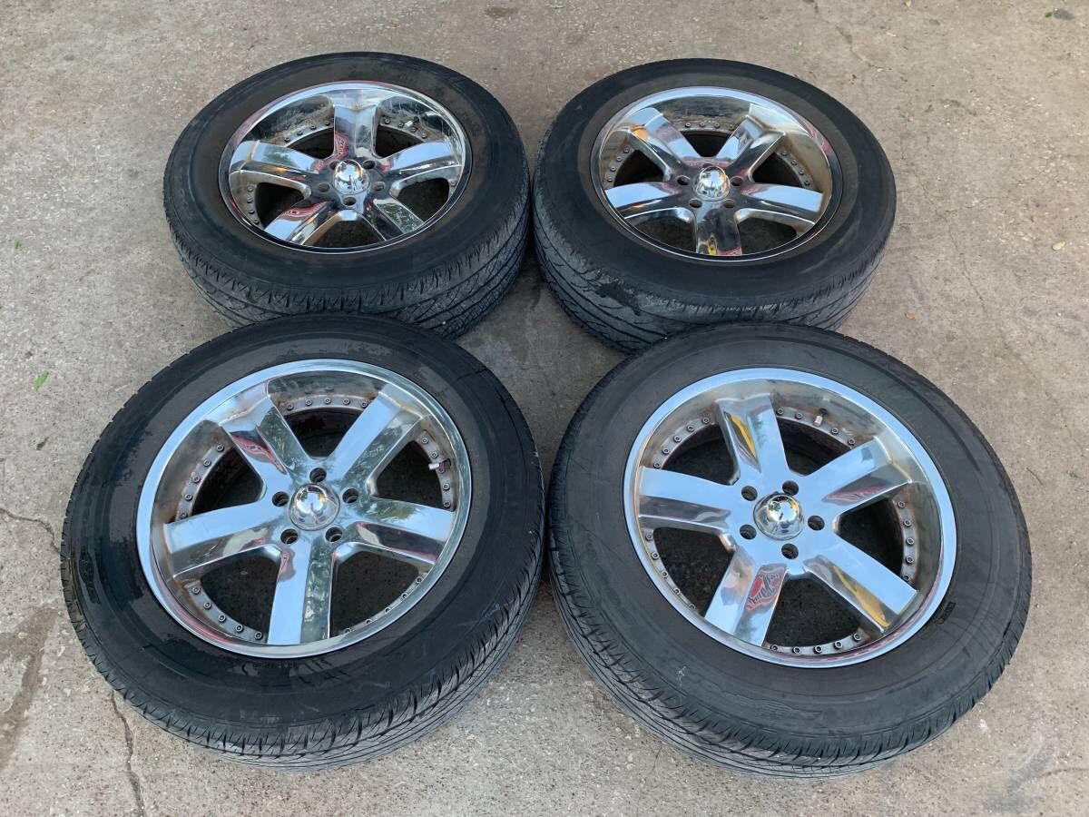 20” Chrome Rims & Tires 5x5 Bolt pattern Wheels Chevy Silverado Tahoe