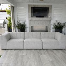 Gwen Faye Ash Outdoor Sofa 
