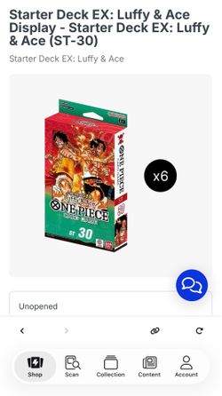 One piece luffy and ace starter ex