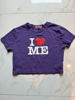 Purple Edikted Crop Top - Size Small