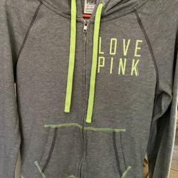 Pink Zip Up Sweatshirt 