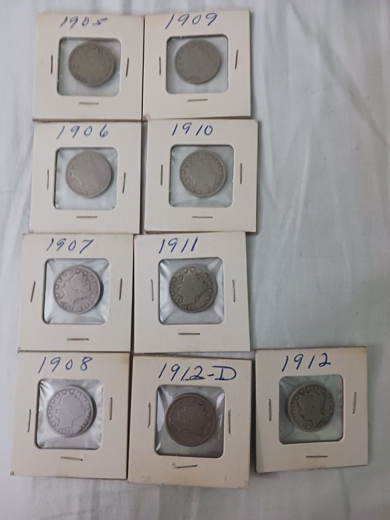 17 Different Libert V Nickels