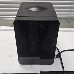 Intertek 6 can Mini Black Refrigerator Or Warmer - AC/DC - 10 Inches Tall