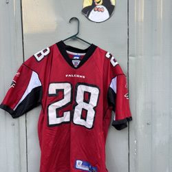 Atlanta Falcons Football Jersey Red Adult Size XL Warrick Dunn #28