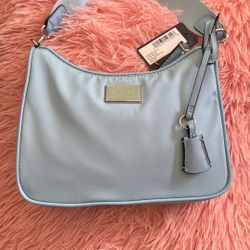 Small Sky Blue Hobo Purse 