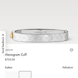 Louis vuitton Nanogram Cuff