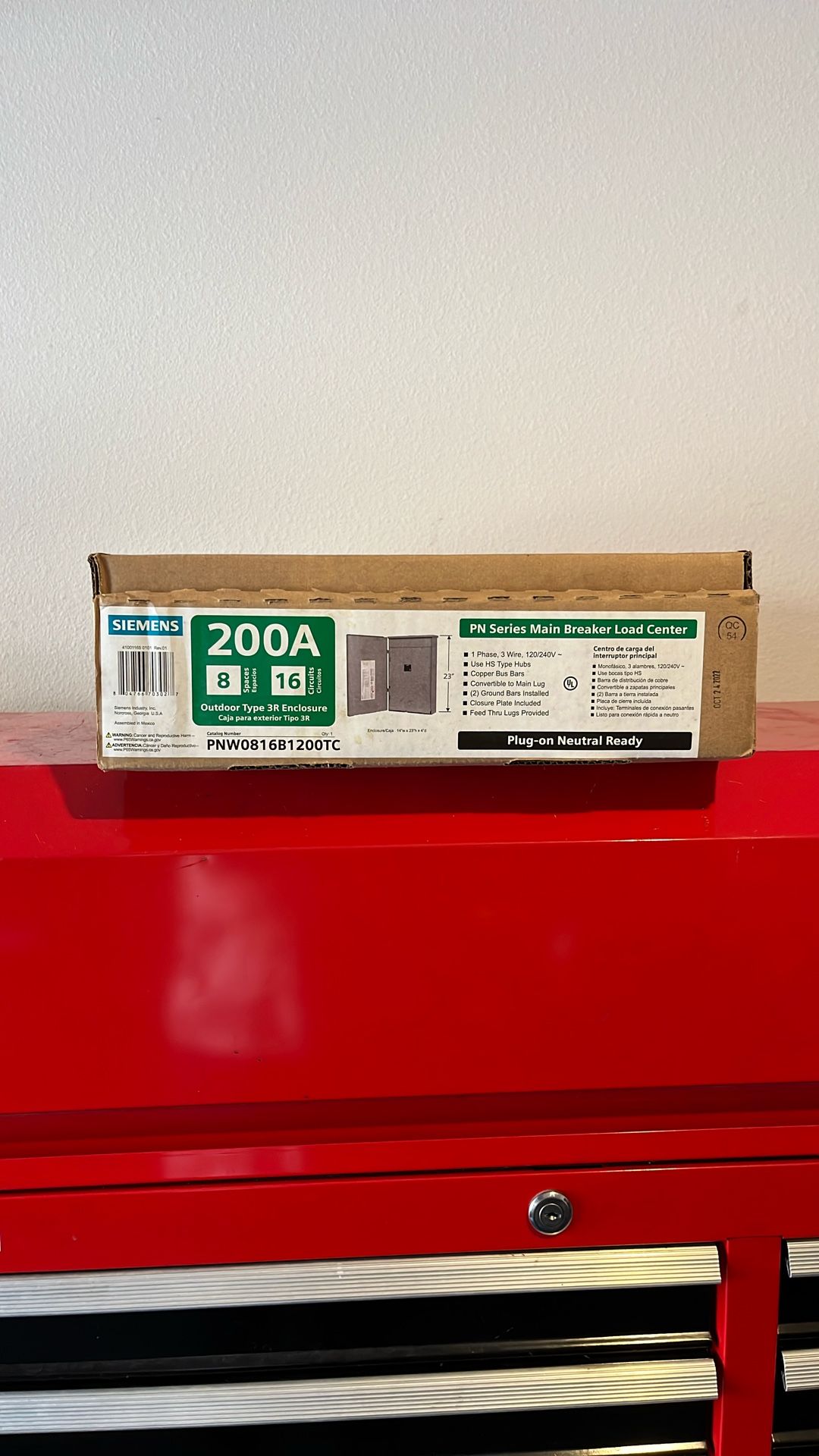 X6-200A- 8/16 Outdoor Type 3R Enclosure/ Qty -6