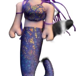 e handmade cloth mermaid