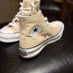 Converse ALL STAR Shoes Khaki Colored Size 5 