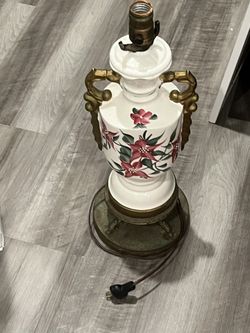Vintage Floral Ceramic Lamp