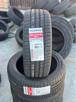 225/45/18 Kumho PA51 New tires installed and balanced included
