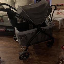 Push Or Pull Baby Trend Deluxe Tour Wagon 