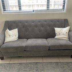 Grey Couch And Loveseat 