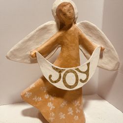 Studio Nova Paper Mache 17” Christmas Angel Vtg, Hand Crafted, Thailand