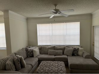 Sectional Couch Plus Ottman