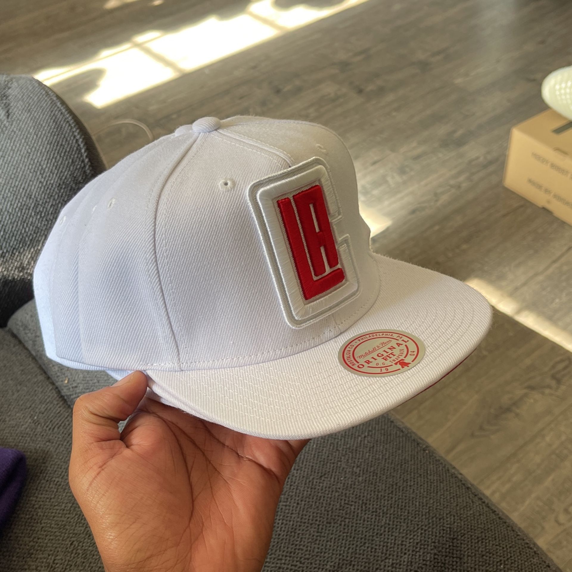 Mitchell And Ness White LA Clippers Hat 3 Available $10 Ea If You Take All