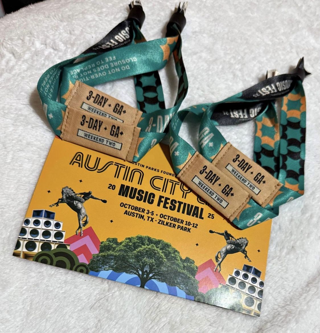 Austin City Limits 2025 Weekend 2 (GA+ SUNDAY PORTION ONLY) $300 EACH