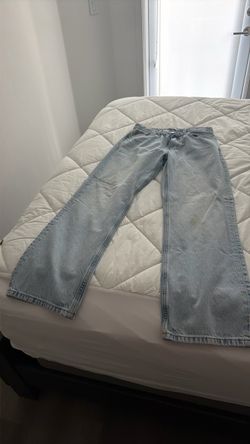 Light Wash Straight Leg Jeans