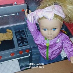 American Doll With Her Accessories