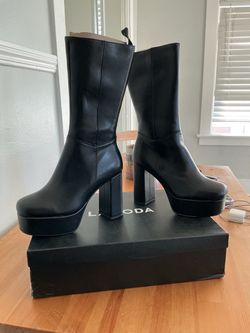Lamoda black get wild platform boot heels