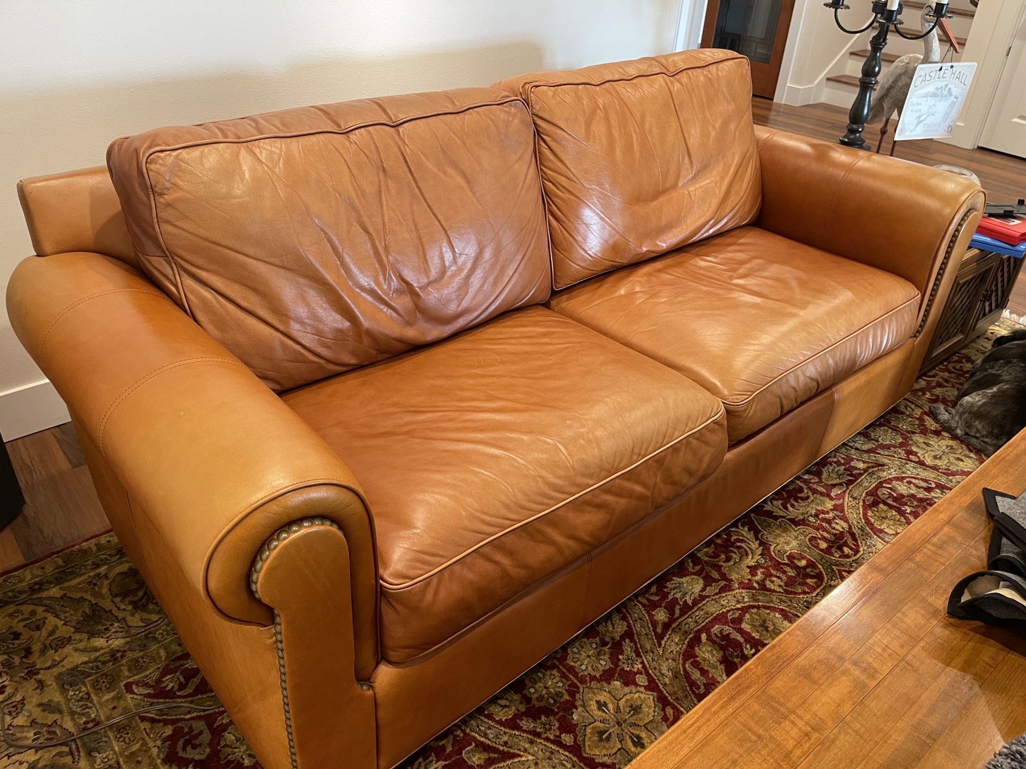 Norwalk Leather Couch