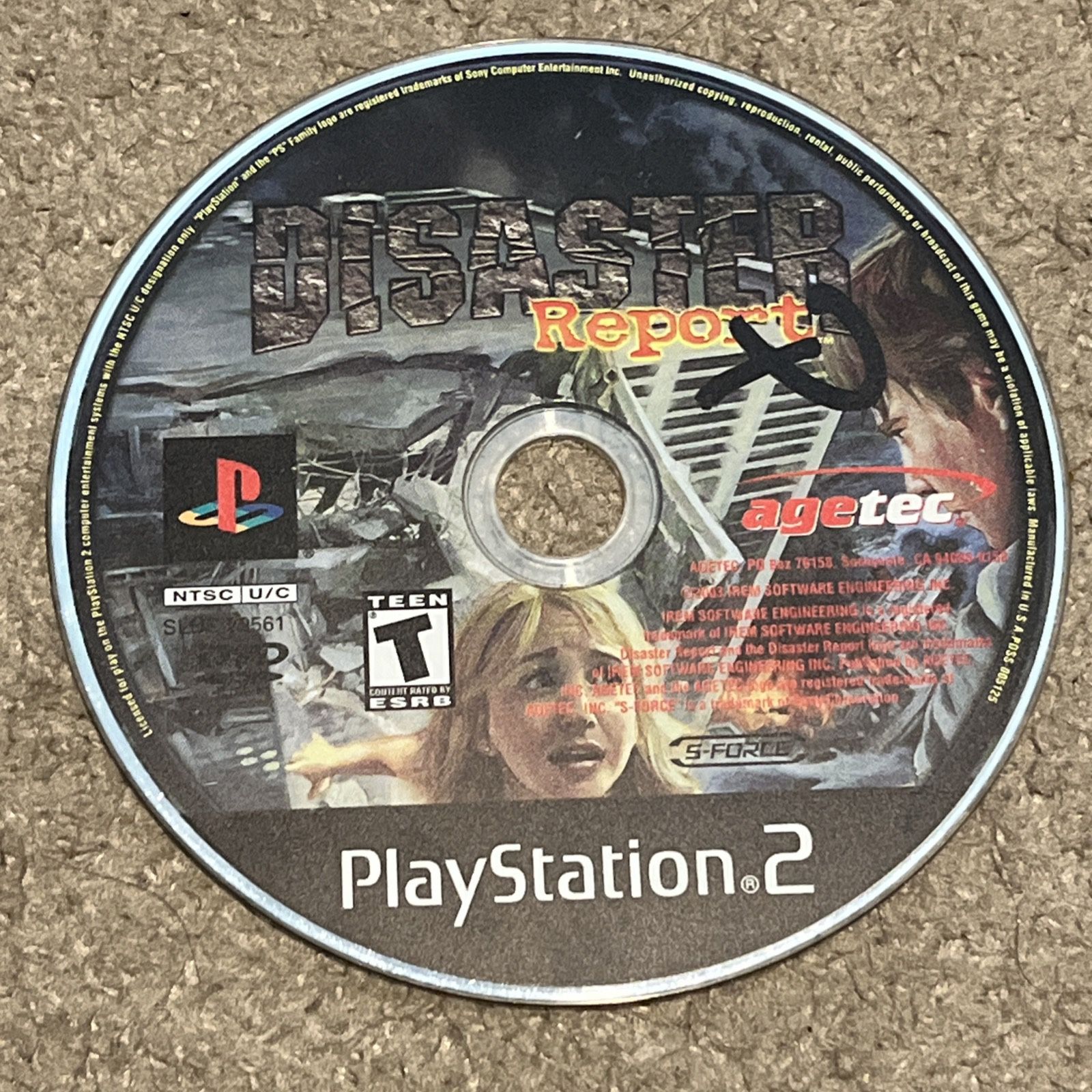 Disaster Report PlayStation 2 PS2 Disc Only Tested