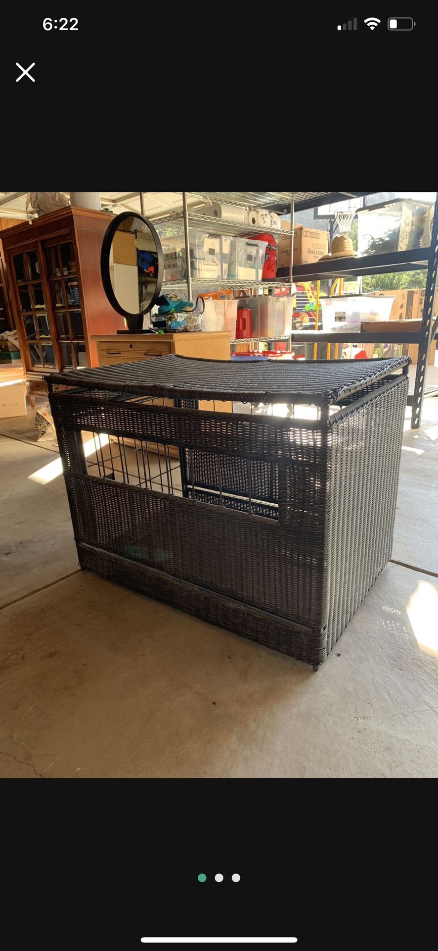 Decorative Wicker Dog Crate/Kennel for Sale in Alpine, CA OfferUp