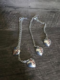 Long light heart earrings ✨️