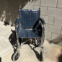 Dark Blue Chrome Chair