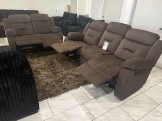 Sala Reclinable Nueva en Gris o Café