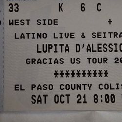Boletos Para Lupita D'alessio