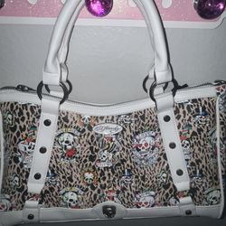 Like New Ed Hardy Rhinestones Purse 