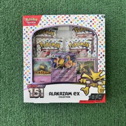 Pokemon 151 Alakazam EX box