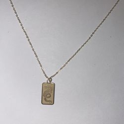 18k Yellow Gold 18 In Chain Necklace With In grand Dragon pendant