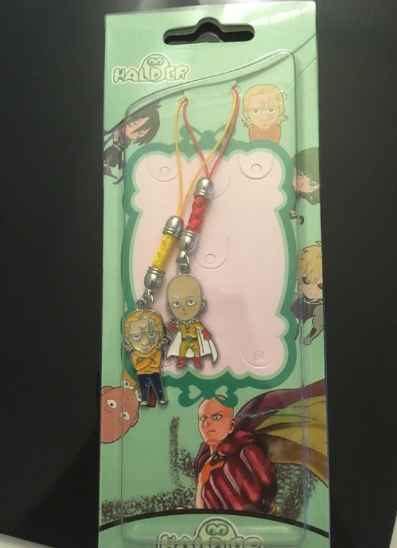 Saitama and King one punch man anime phone charms