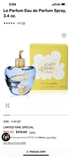 Perfume Lolita Lempicka Original 3.4 Fl Oz - Full